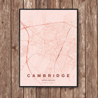 Cambridge Map Art Print - Wall Print | Personalised Gift