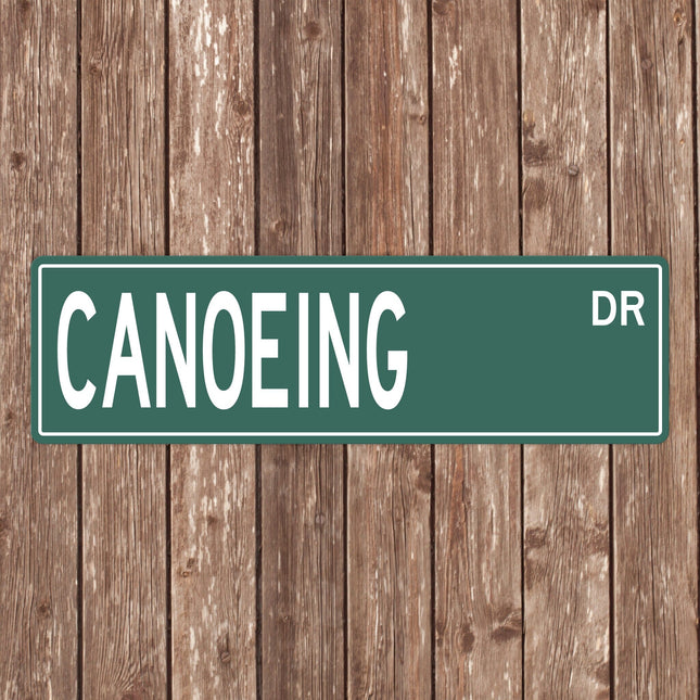 Canoeing Street Sign - Sign | Personalised Gift