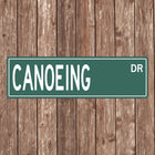 Canoeing Street Sign - Sign | Personalised Gift