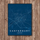 Canterbury Map Art Print - Wall Print | Personalised Gift