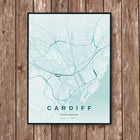 Cardiff Map Art Print - Wall Print | Personalised Gift