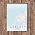 Cartagena Map Art Print - Wall Print | Personalised Gift