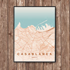 Casablanca Map Art Print - Wall Print | Personalised Gift