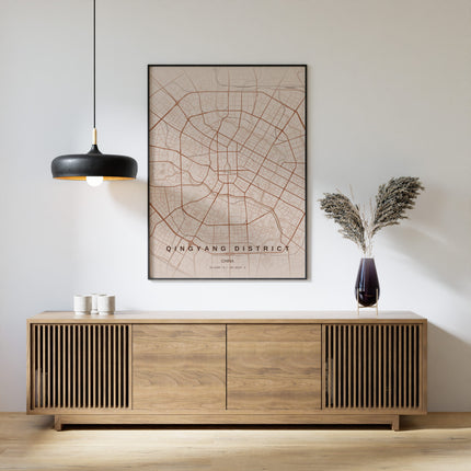 Chengdu Art Print - Lifestyle Room Setting