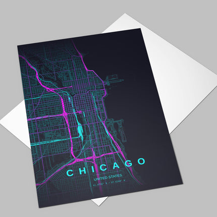 Chicago Art Print - Lifestyle Room Setting