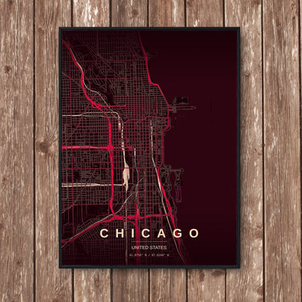Chicago Art Print - Wall Print | Personalised Gift