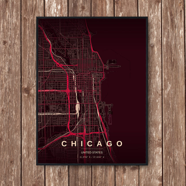Chicago Art Print - Wall Print | Personalised Gift