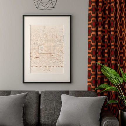 Christchurch Map Art Print - Alternative Angle View