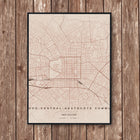 Christchurch Map Art Print - Wall Print | Personalised Gift