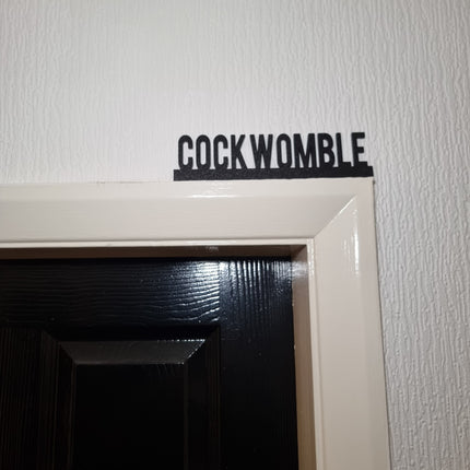 Cockwomble Door Topper Cockwomble Door topper, shelf  wall  quirky home interior 