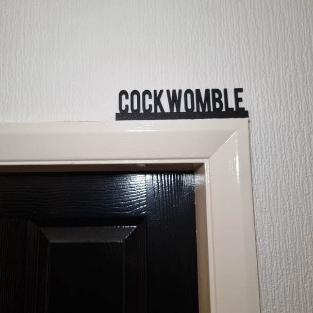 Cockwomble Door Topper Cockwomble Door topper, shelf  wall  quirky home interior 