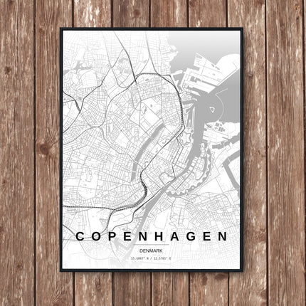Copenhagen Map Art Print - Wall Print | Personalised Gift