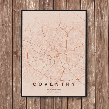 Coventry Map Art Print - Wall Print | Personalised Gift