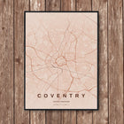 Coventry Map Art Print - Wall Print | Personalised Gift