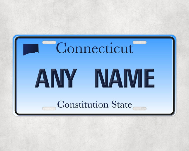 Custom Connecticut License Plate Sign - License Plate | Personalised Gift