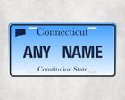 Custom Connecticut License Plate Sign - License Plate | Personalised Gift