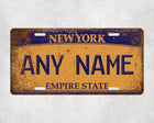 Custom New York License Plate Sign Custom New York License Plate Sign - The Quirky Gift Co
