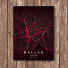 Dallas Map Art Print - Wall Print | Personalised Gift