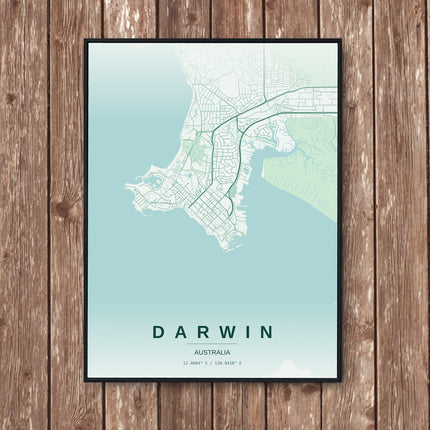 Darwin Art Print - Wall Print | Personalised Gift