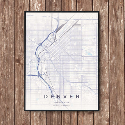 Denver Art Print - Wall Print | Personalised Gift