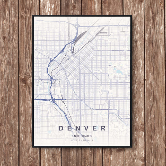 Denver Art Print - Wall Print | Personalised Gift