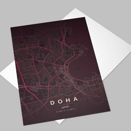 Doha Art Print - Alternative Angle View