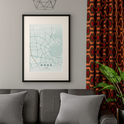Doha Art Print - Lifestyle Room Setting