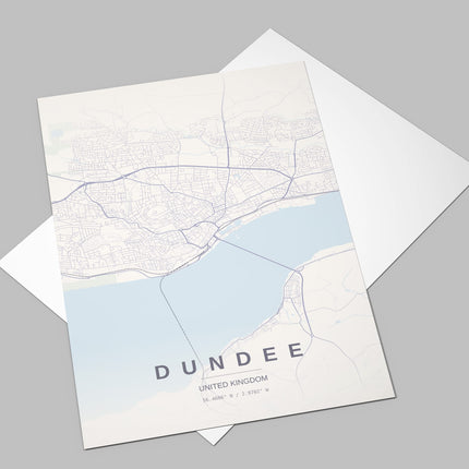Dundee Map Art Print - Alternative Angle View