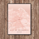 Edinburgh Map Art Print - Wall Print | Personalised Gift