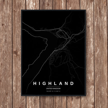 Fort William Map Art Print - Wall Print | Personalised Gift
