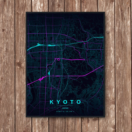 Fushimi Inari, Kyoto Map Art Print - Wall Print | Personalised Gift