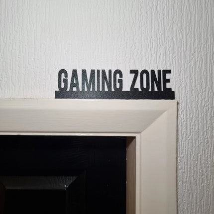 Gaming Zone Door Topper Gaming Zone Door topper, shelf  wall  quirky home interior 