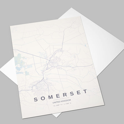 Glastonbury Map Art Print - Alternative Angle View