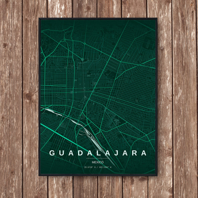 Guadalajara Map Art Print - Wall Print | Personalised Gift