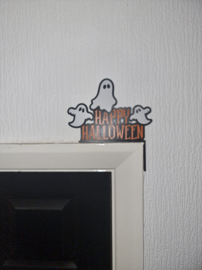 Happy Halloween Boo Ghosts Door Topper Happy Halloween Boo Ghosts Door topper, shelf decor, wall decor, 