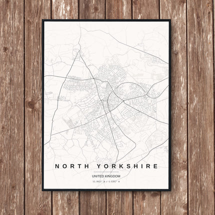 Harrogate Map Art Print - Wall Print | Personalised Gift