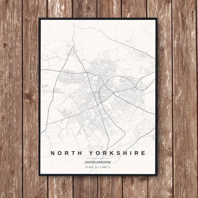 Harrogate Map Art Print - Wall Print | Personalised Gift