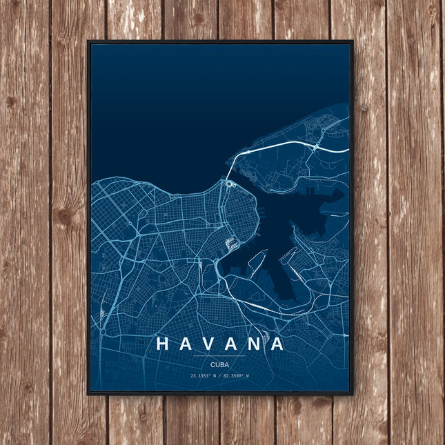 Havana Map Art Print - Wall Print | Personalised Gift