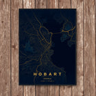 Hobart Map Art Print - Wall Print | Personalised Gift