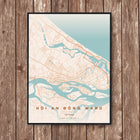 Hoi An Map Art Print - Wall Print | Personalised Gift