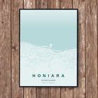 Honiara Map Art Print - Wall Print | Personalised Gift