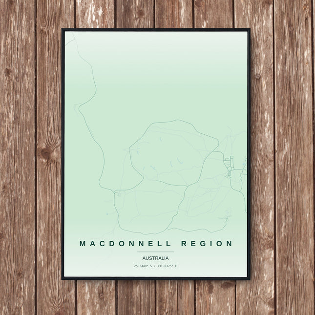 Iguazu Falls Map Art Print - Wall Print | Personalised Gift