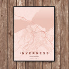 Inverness Map Art Print - Wall Print | Personalised Gift