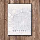 Isfahan Map Art Print - Wall Print | Personalised Gift