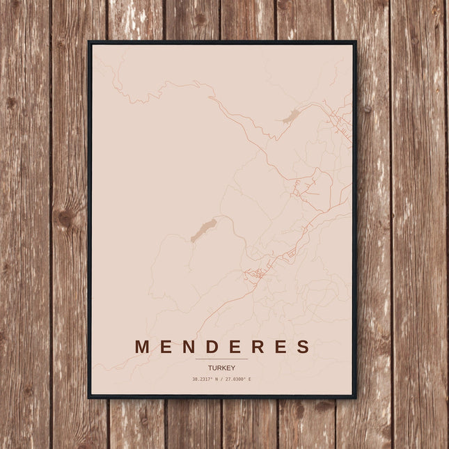 Izmir Map Art Print - Wall Print | Personalised Gift