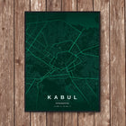 Kabul Map Art Print - Wall Print | Personalised Gift