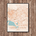Karachi Map Art Print - Wall Print | Personalised Gift