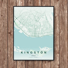 Kingston Map Art Print - Wall Print | Personalised Gift