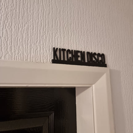 KITCHEN DISCO Door Topper - Close Up Detail View