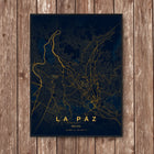 La Paz Map Art Print - Wall Print | Personalised Gift